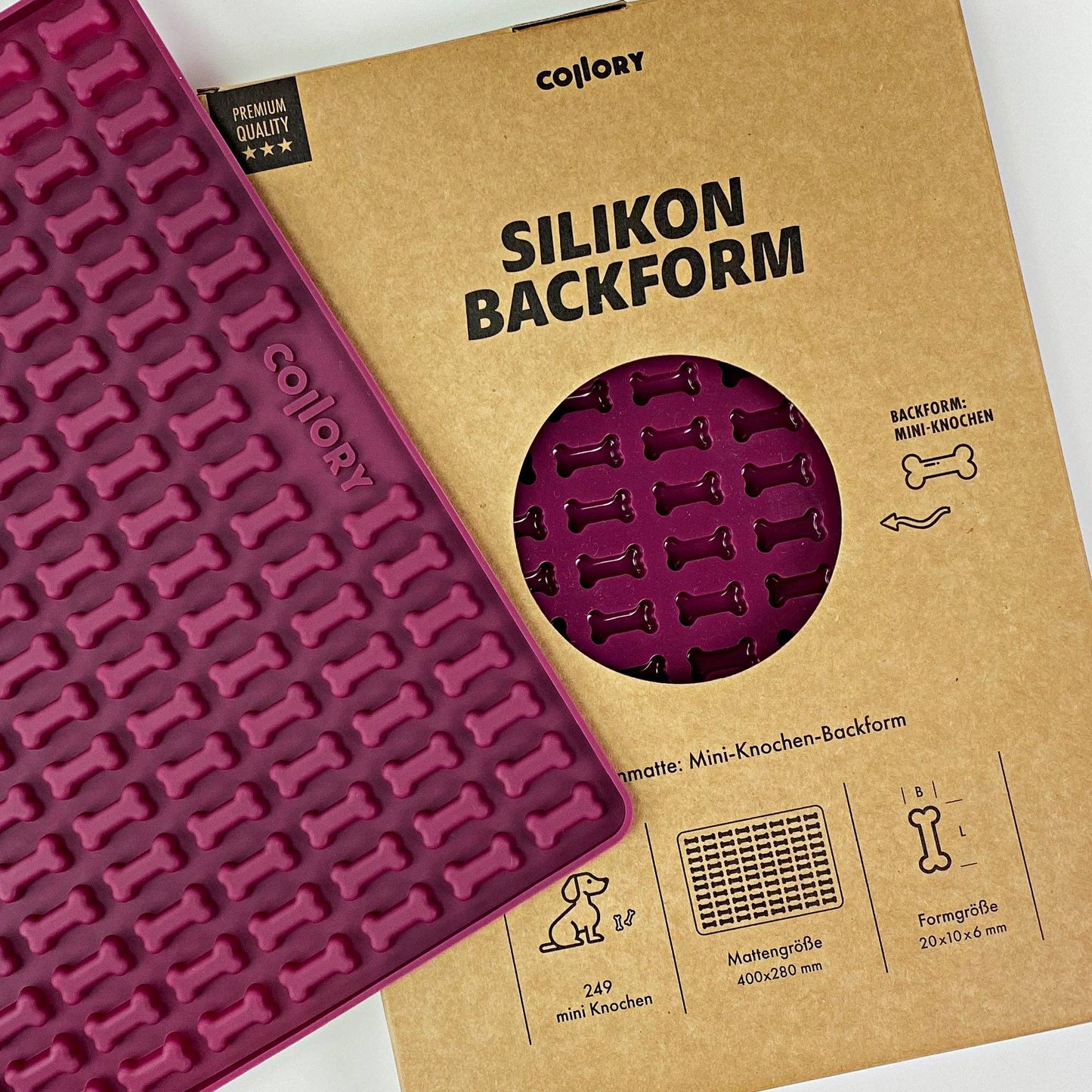 Knochen Backmatte Mini (2 cm)