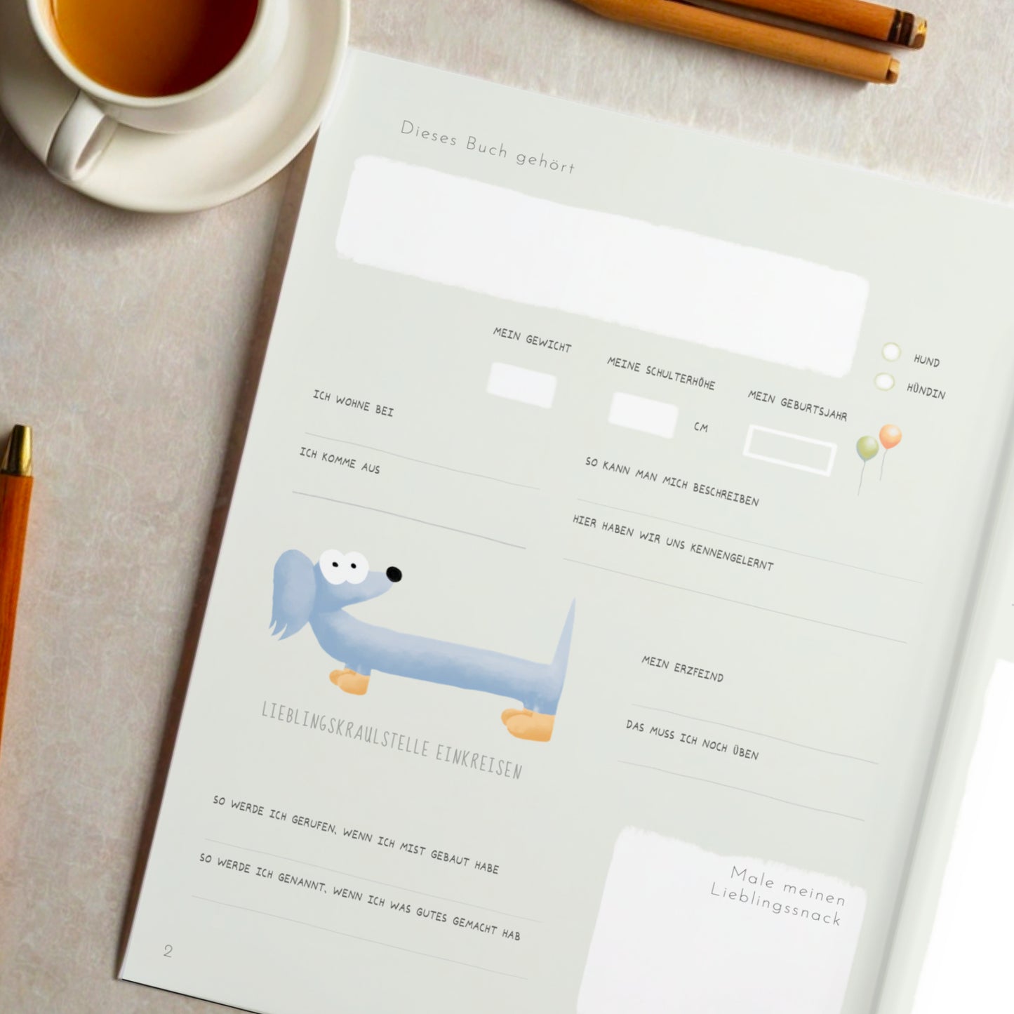 Pfotenalbum – Das Freundebuch für Hunde