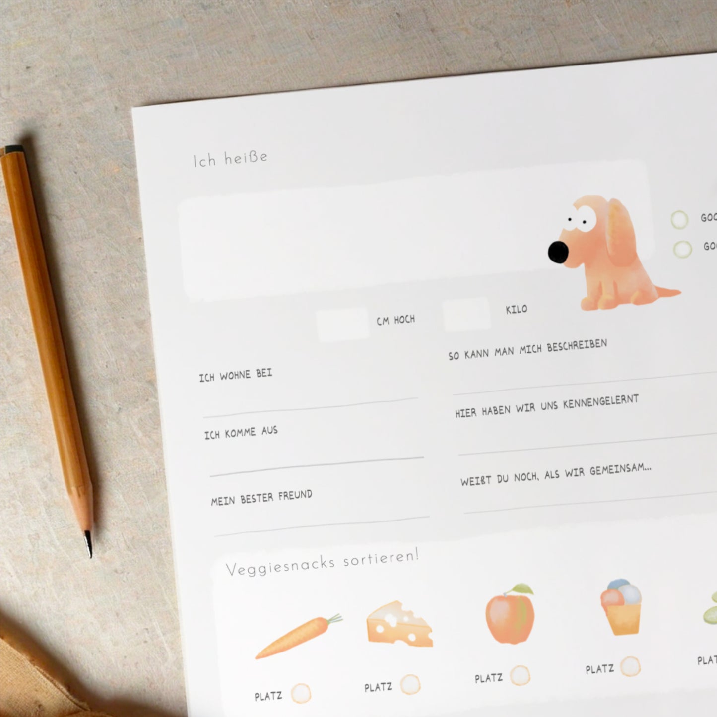 Pfotenalbum – Das Freundebuch für Hunde