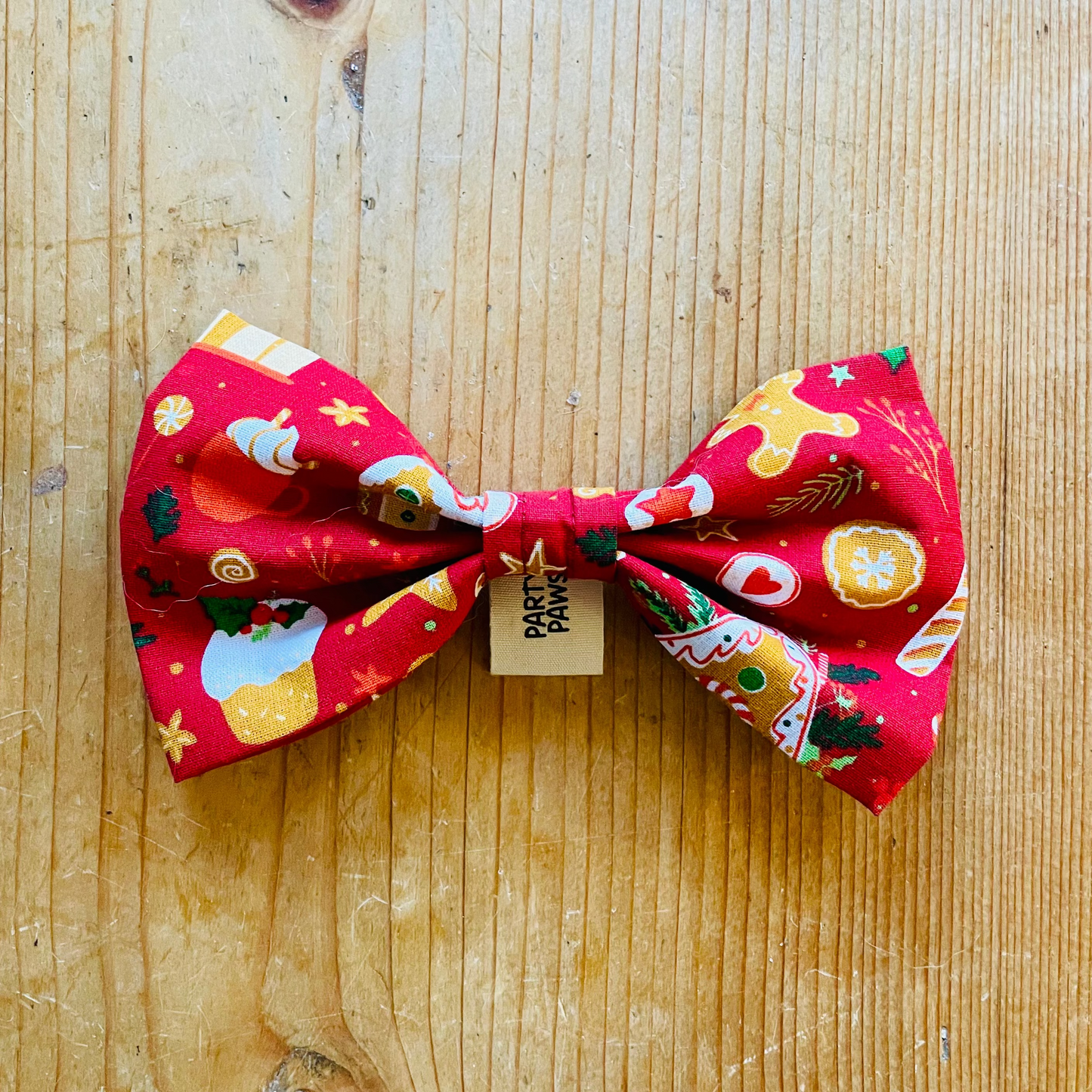 Weihnachts-Hundefliege „Lebkuchen“ (limitiert)