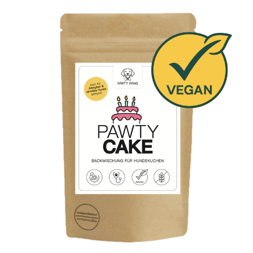 Vegane Backmischung für Hundekuchen beim Hundegeburtstag