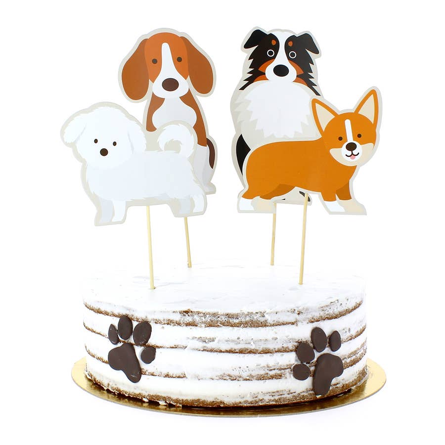 Caketopper für selbstgebackene Hundekuchen bei Hundegeburtstag