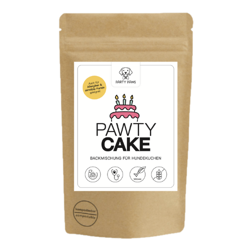 Backmischung ohne Fleisch für Hundekuchen beim Hundegeburtstag